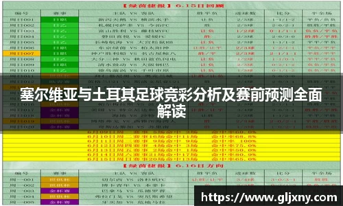 塞尔维亚与土耳其足球竞彩分析及赛前预测全面解读